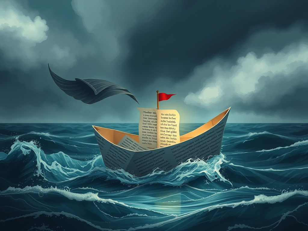 La humanidad navega en un barco de papel…